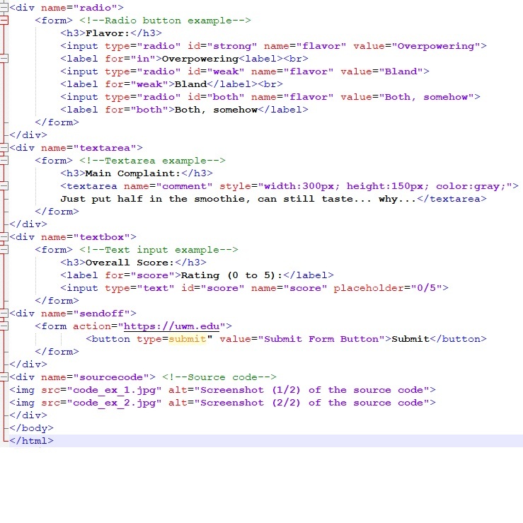 Screenshot (2/2) of the source code